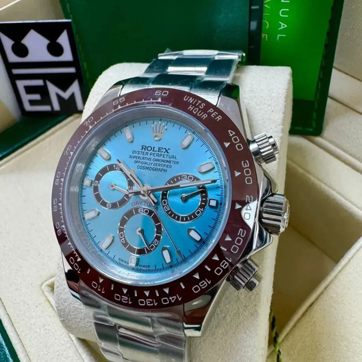 RX Daytona – Ice Blue Dial – Brown Ceramic Bezel Rolex