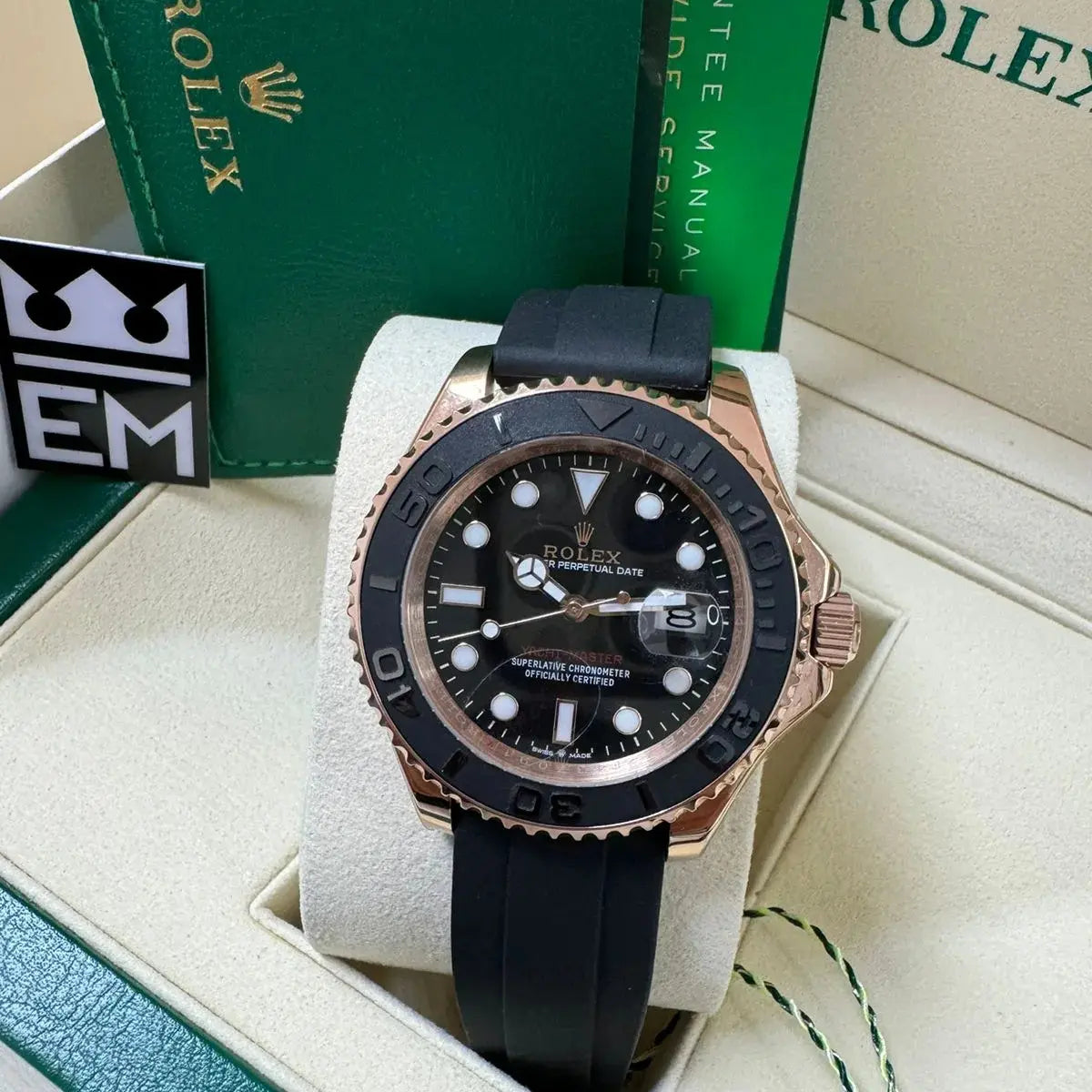 RX Yacht-Master 40 – Black Dial – Oysterflex Rolex