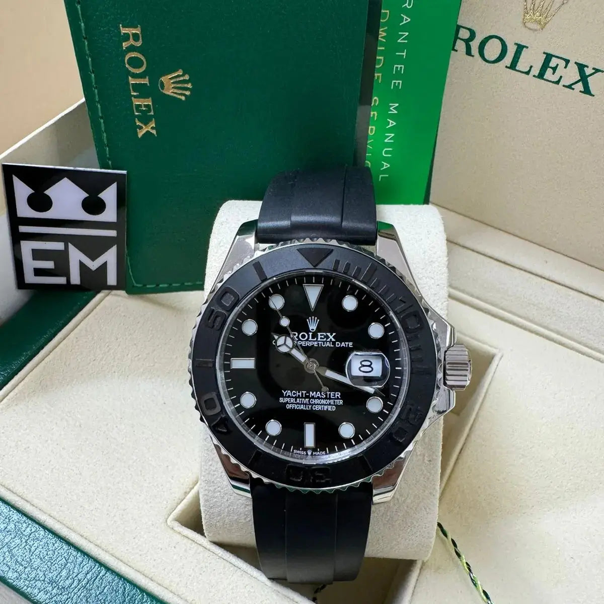 RX Yacht-Master 42 – Black Dial – Oysterflex Rolex
