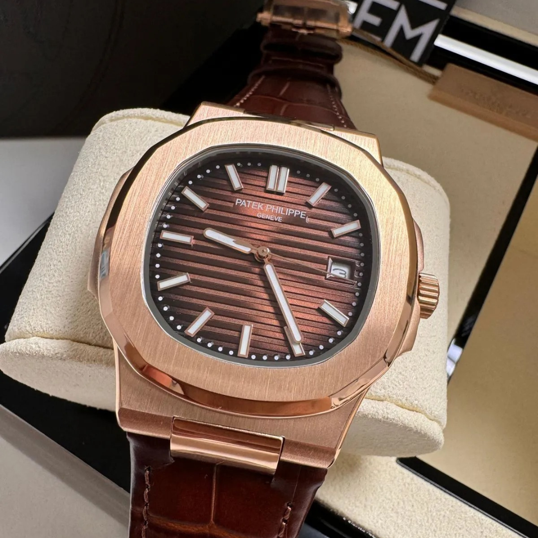 PP Nautilus Rose Gold Brown Automatic