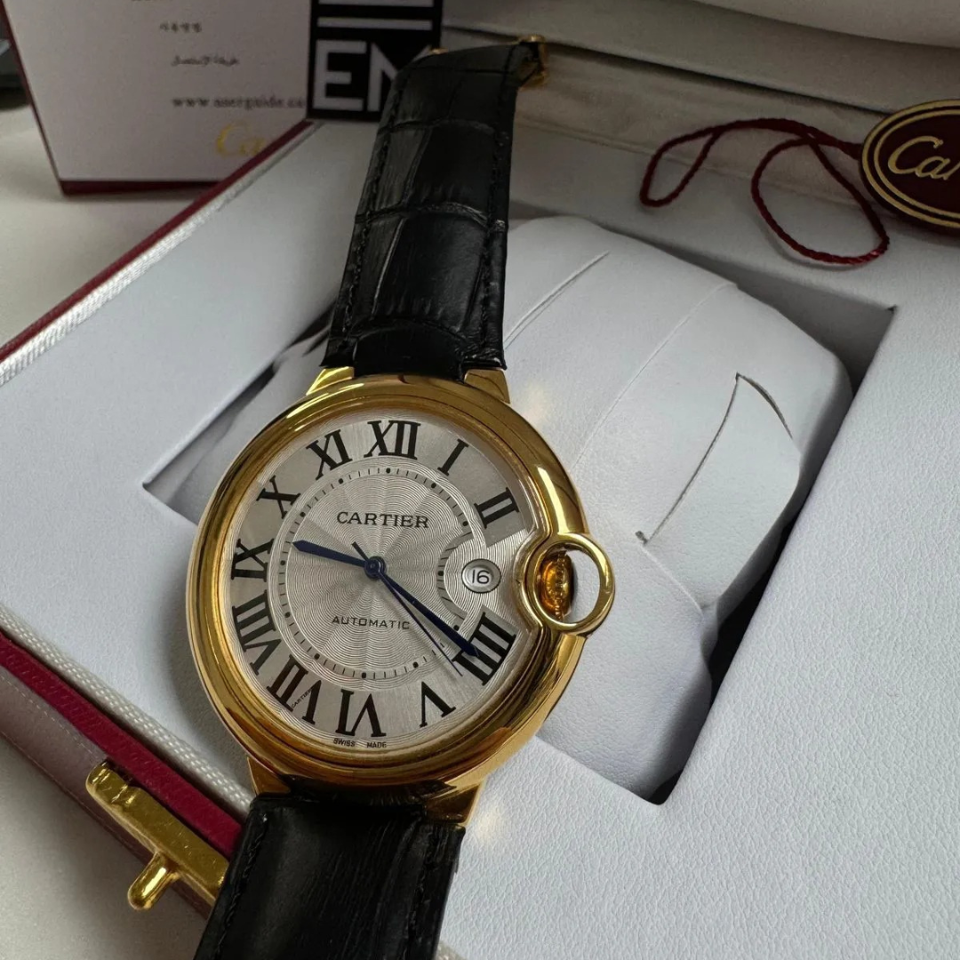CRT Ballon Bleu Gold Automatic – Leather Strap Black