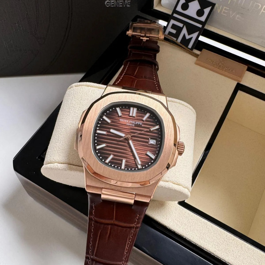 PP Nautilus Rose Gold Brown Automatic