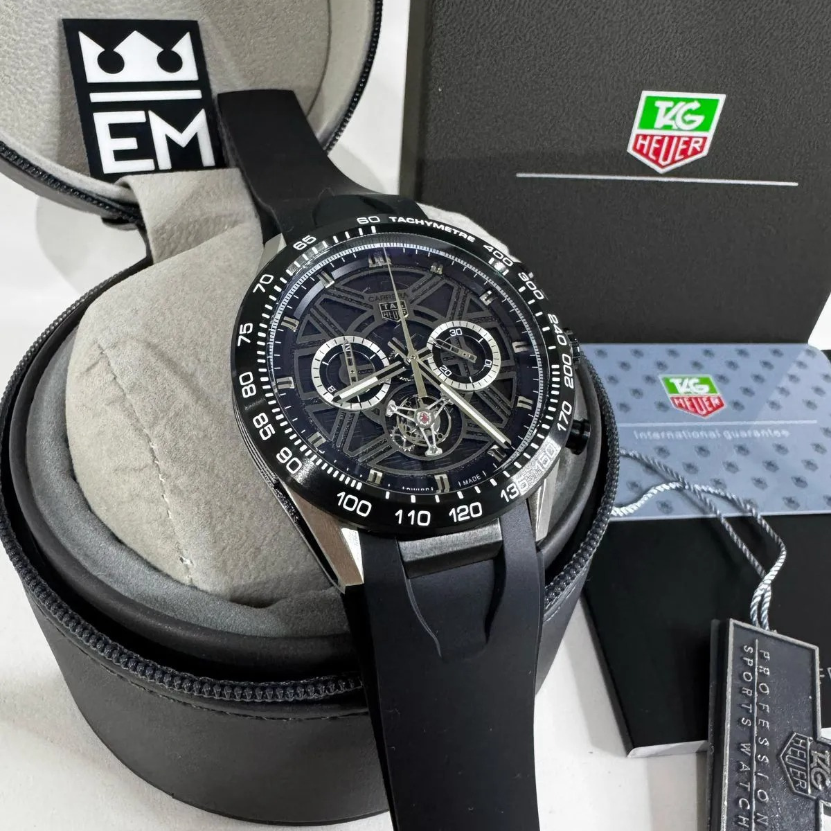TH Carrera Skeleton Tourbillon – Black TAG Heuer