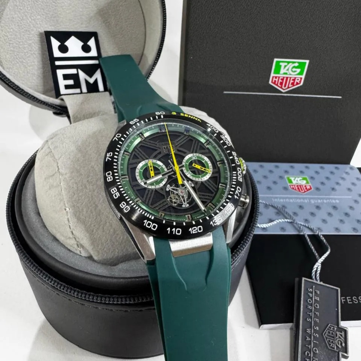 TH Carrera Senna Skeleton Tourbillon – Green Yellow TAG Heuer