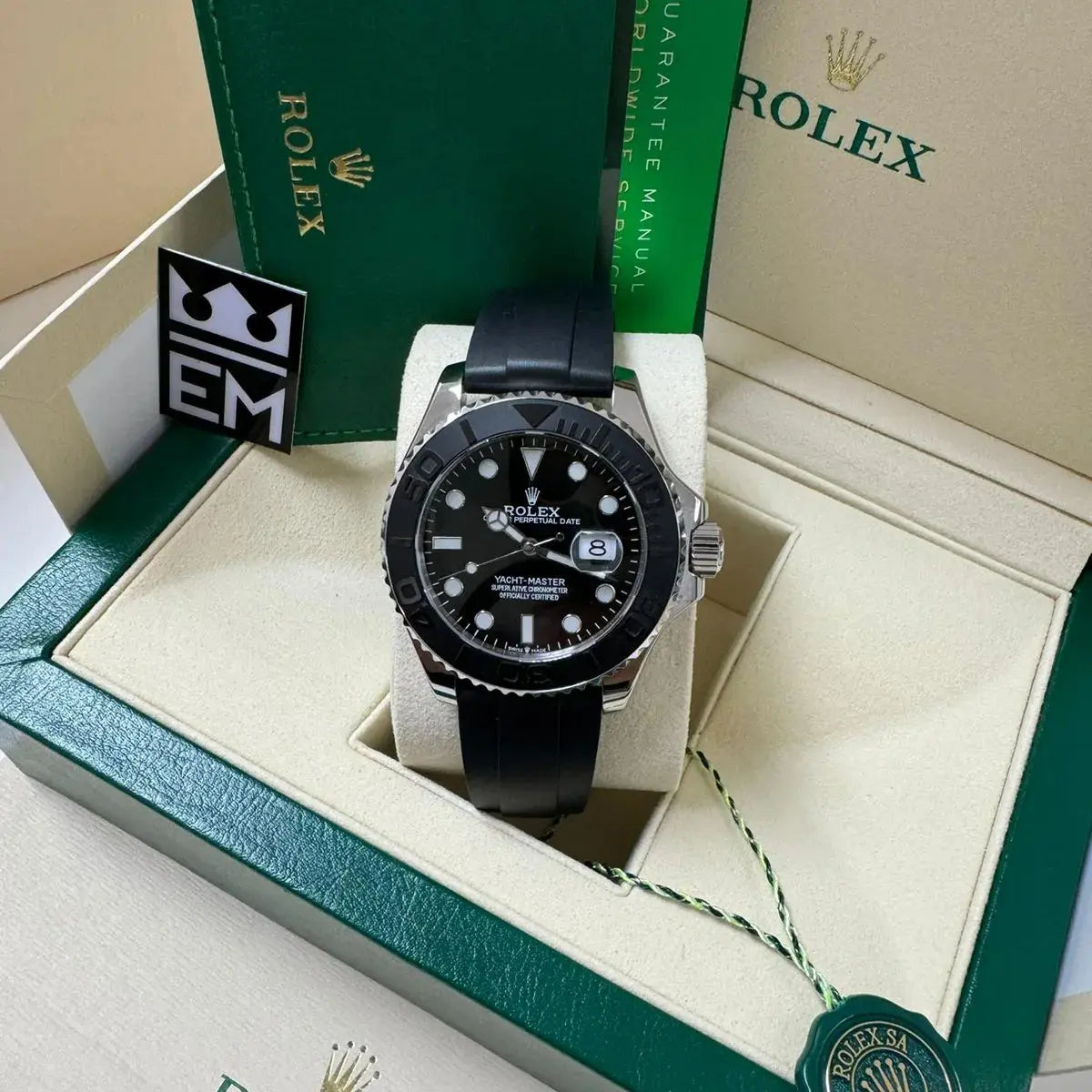 RX Yacht-Master 42 – Black Dial – Oysterflex Rolex