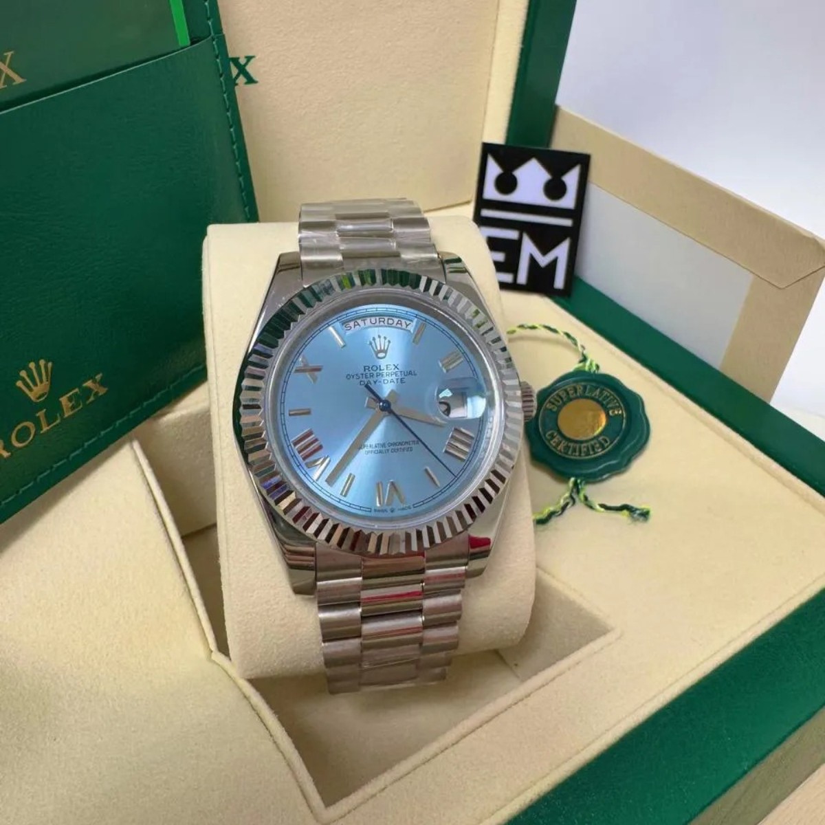 RX Day-Date 40 – Ice-Blue Dial