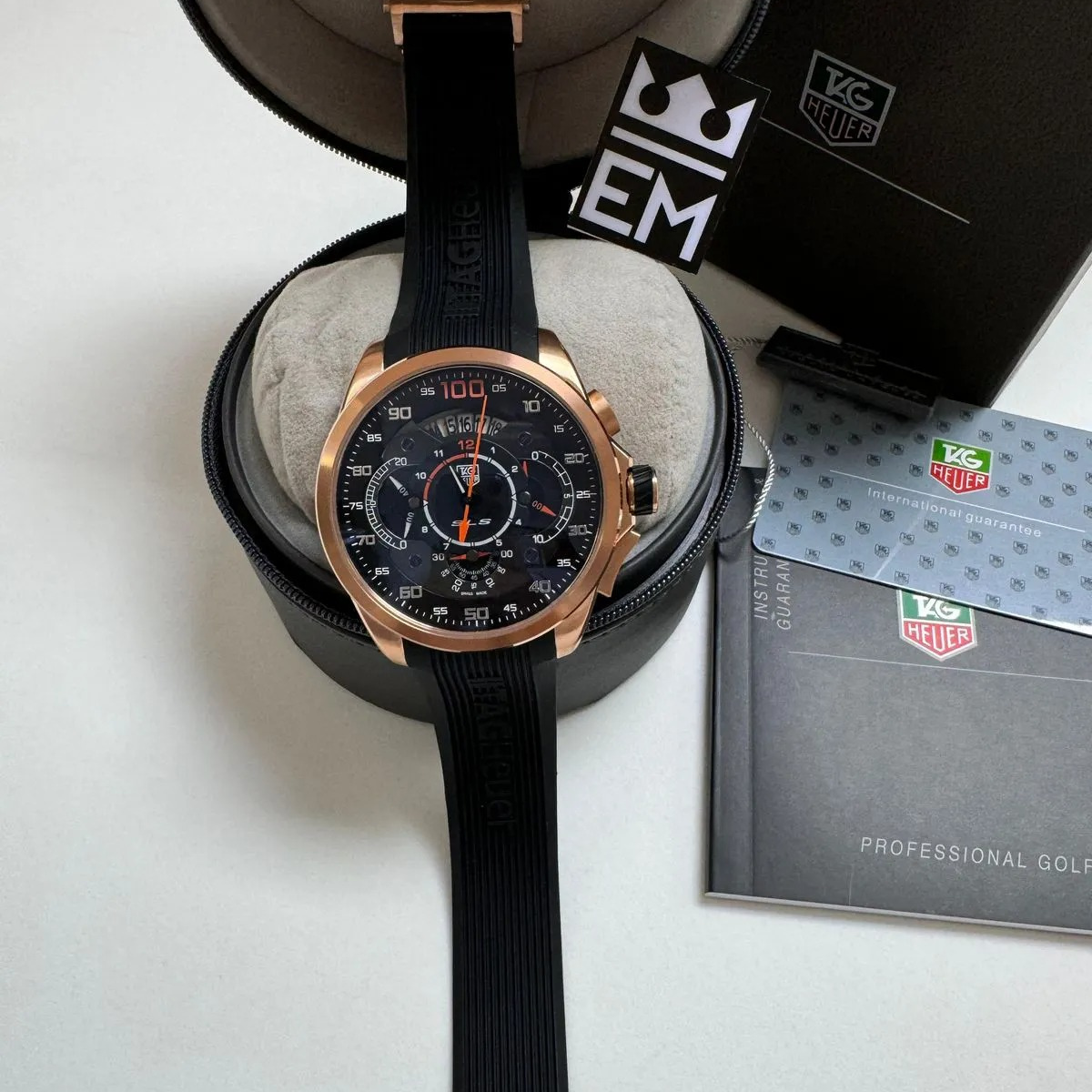 TH Grand Carrera Mikrotimer – Rose Gold Black TAG Heuer