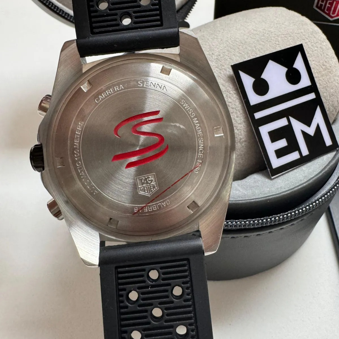 TH Formula 1 Senna Edition – Silver/Black | Sport Strap TAG Heuer