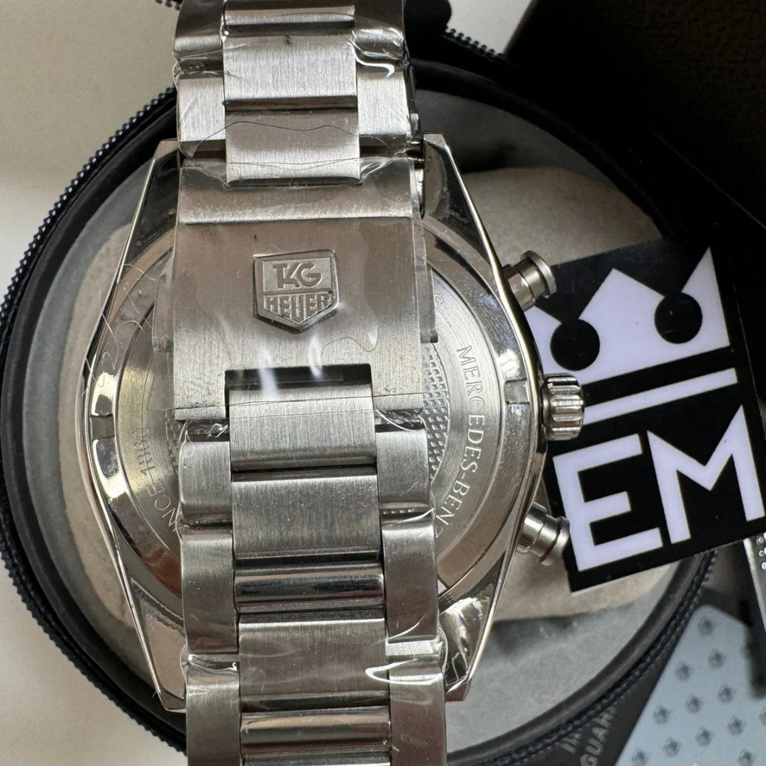 TH Carrera Chronograph – Black | Stainless Steel Bracelet TAG Heuer