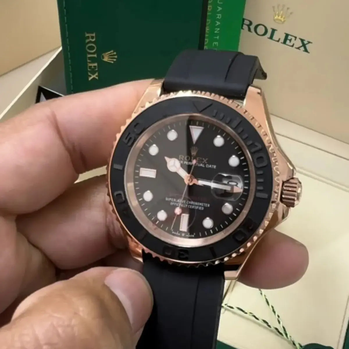 RX Yacht-Master 40 – Black Dial – Oysterflex Rolex