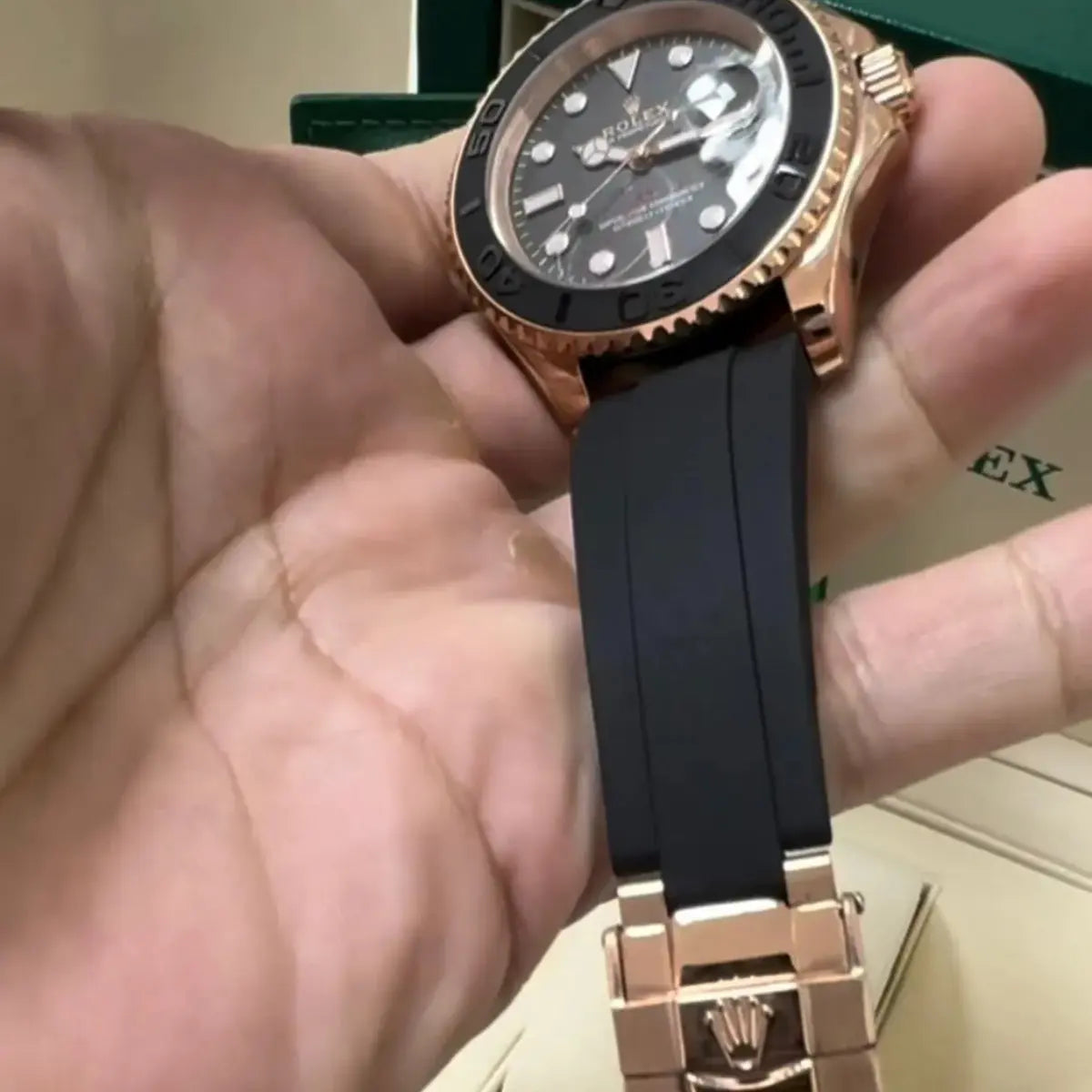 RX Yacht-Master 40 – Black Dial – Oysterflex Rolex