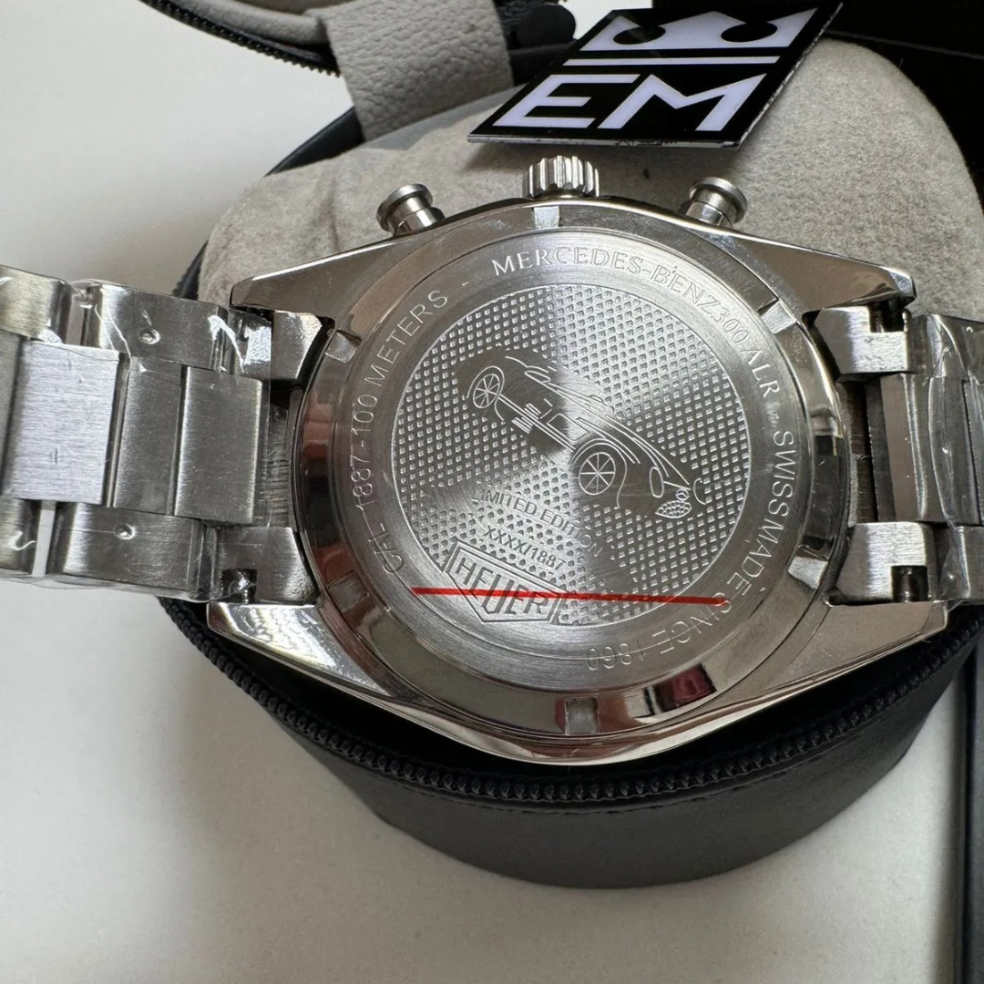 TH Carrera Chronograph – Black | Stainless Steel Bracelet TAG Heuer