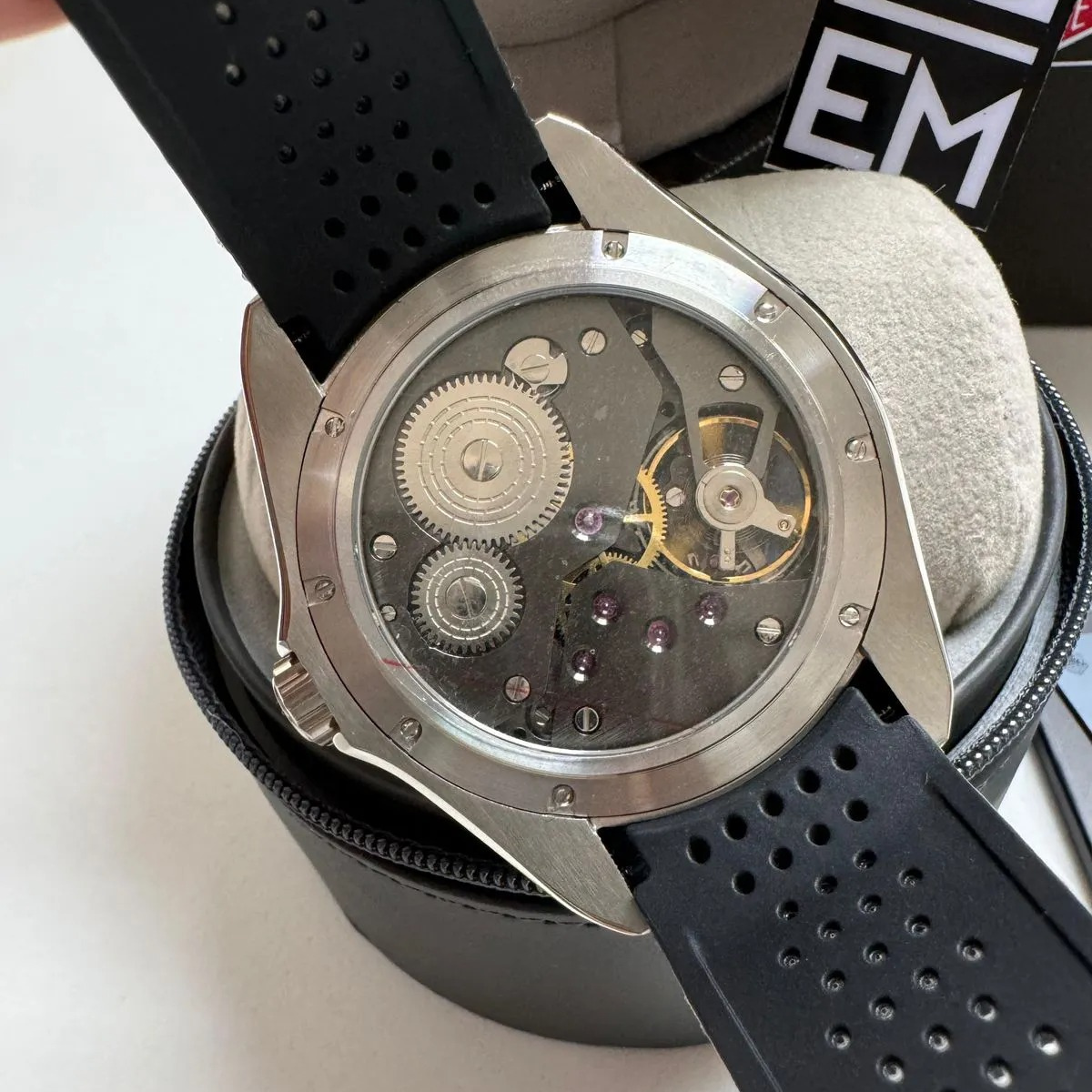 TH Carrera Pendulum – Black & Stainless Steel TAG Heuer