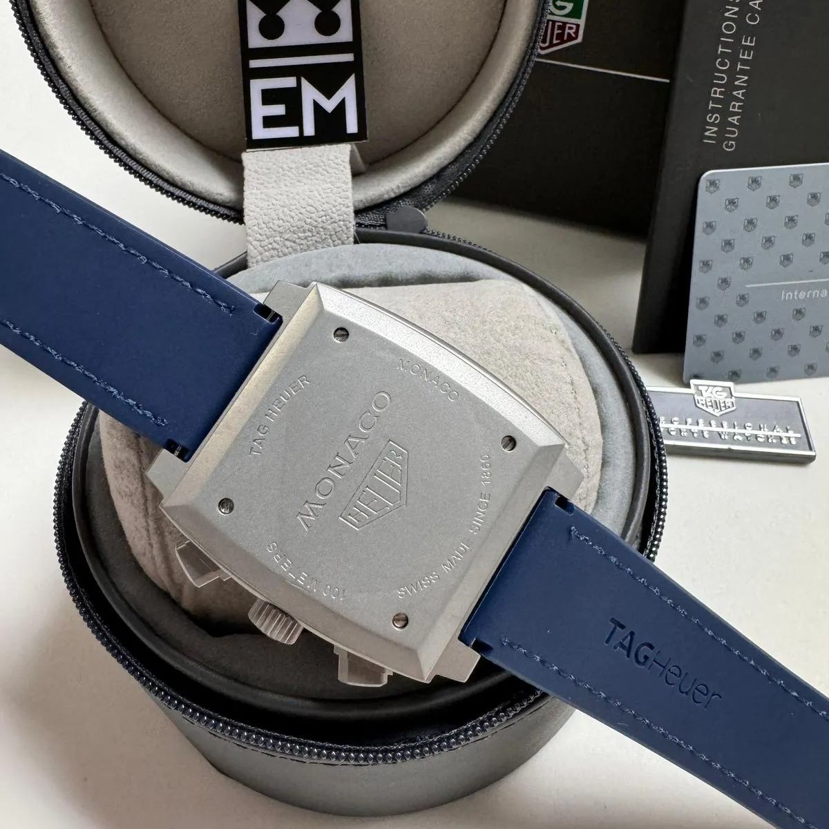 TH Monaco Skeleton Automatic Chronograph Blue TAG Heuer