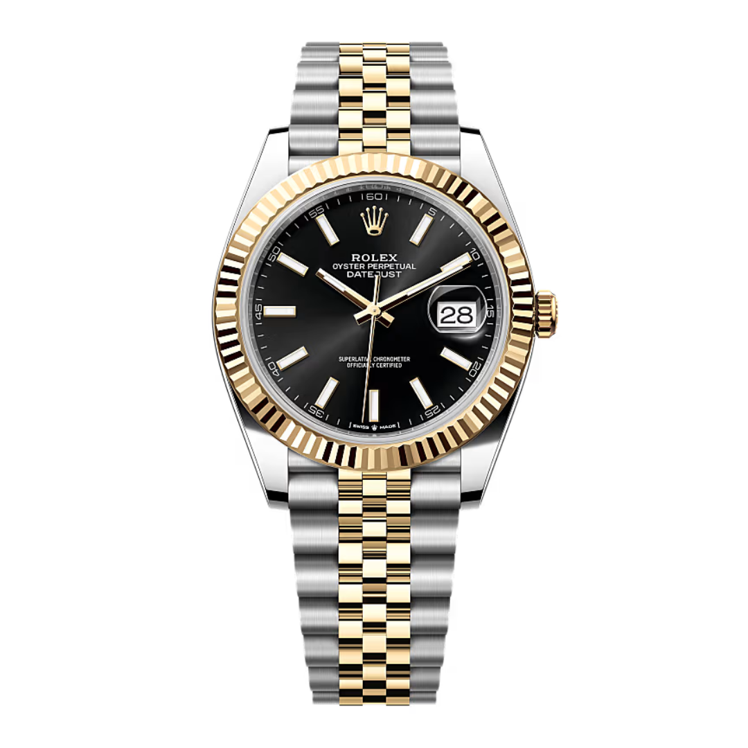 RX Datejust 41 – Black Dial – Rolesor