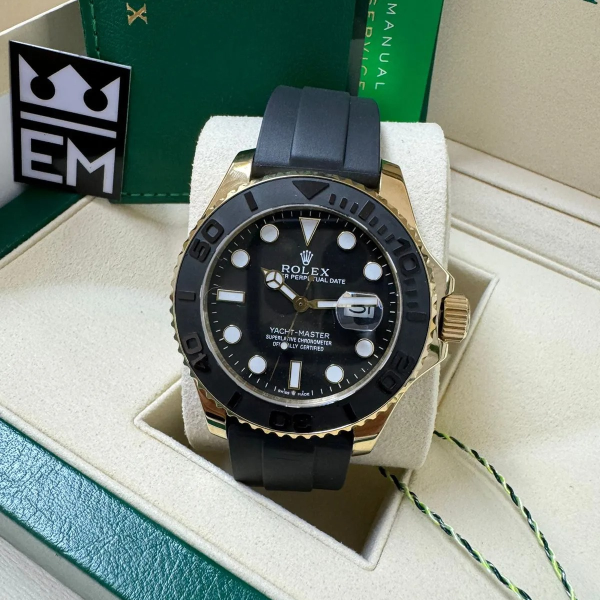 RX Yacht-Master 42 – Black Gold – Oysterflex
