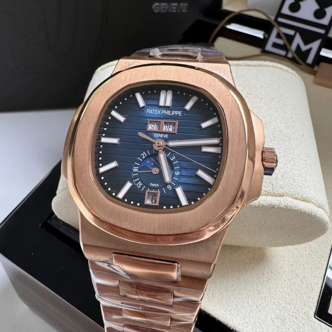 PP Nautilus Rose Gold – Automatic with Full Calendar