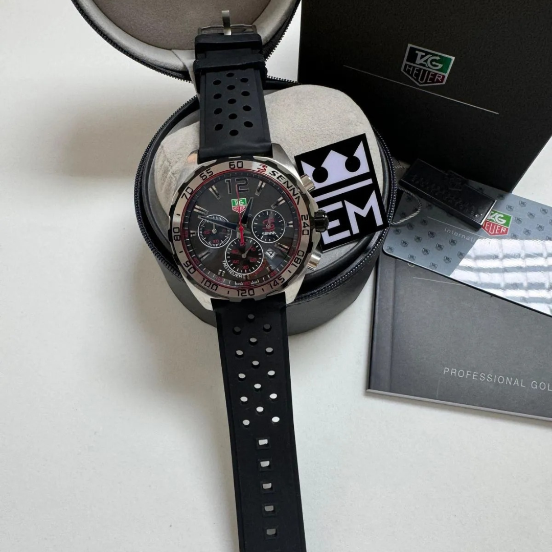 TH Formula 1 Senna Edition – Black/Red | Sport Strap TAG Heuer