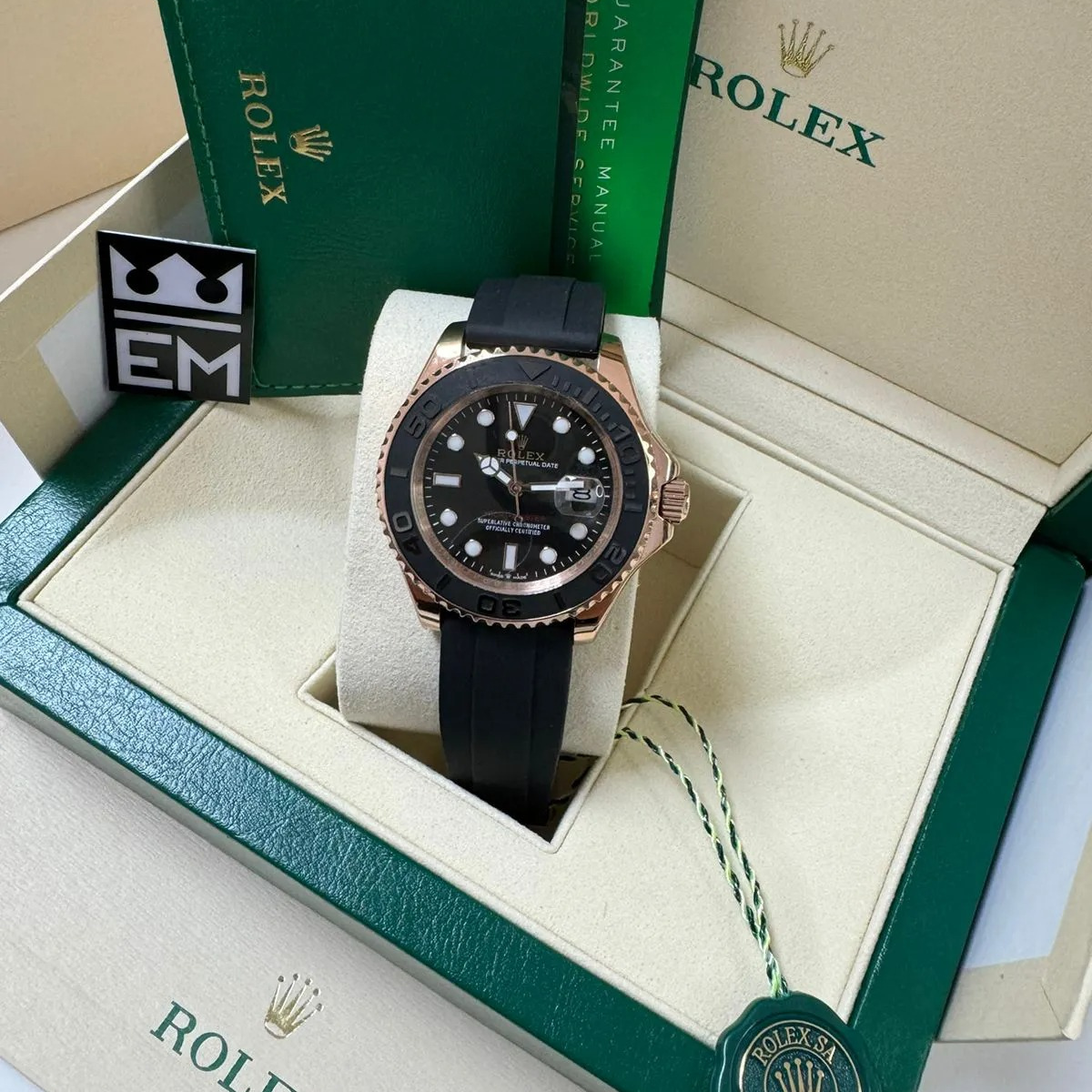 RX Yacht-Master 40 – Black Dial – Oysterflex