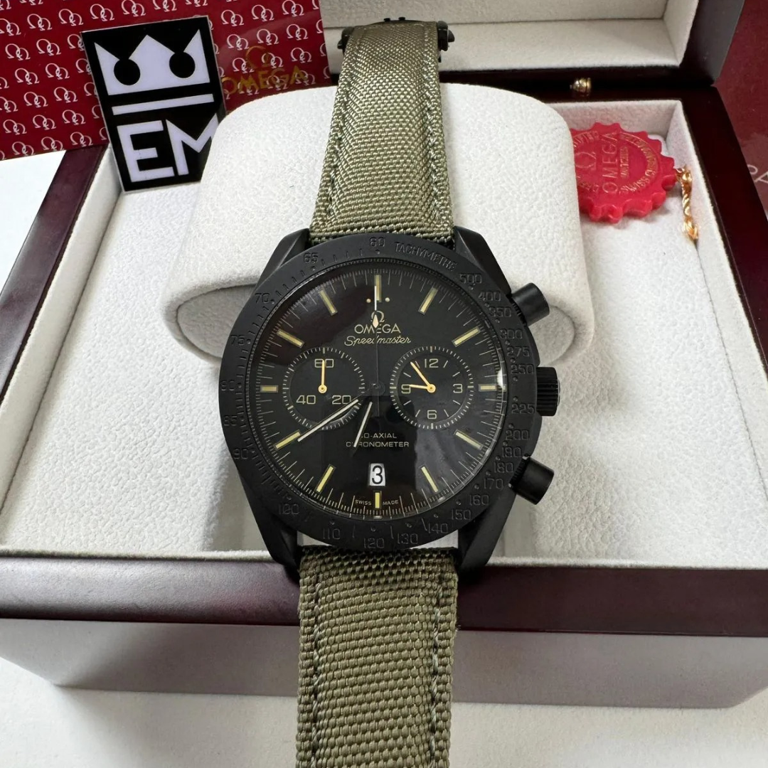 Speedmaster Dark Edition – Black/Khaki | Chronograph Omega
