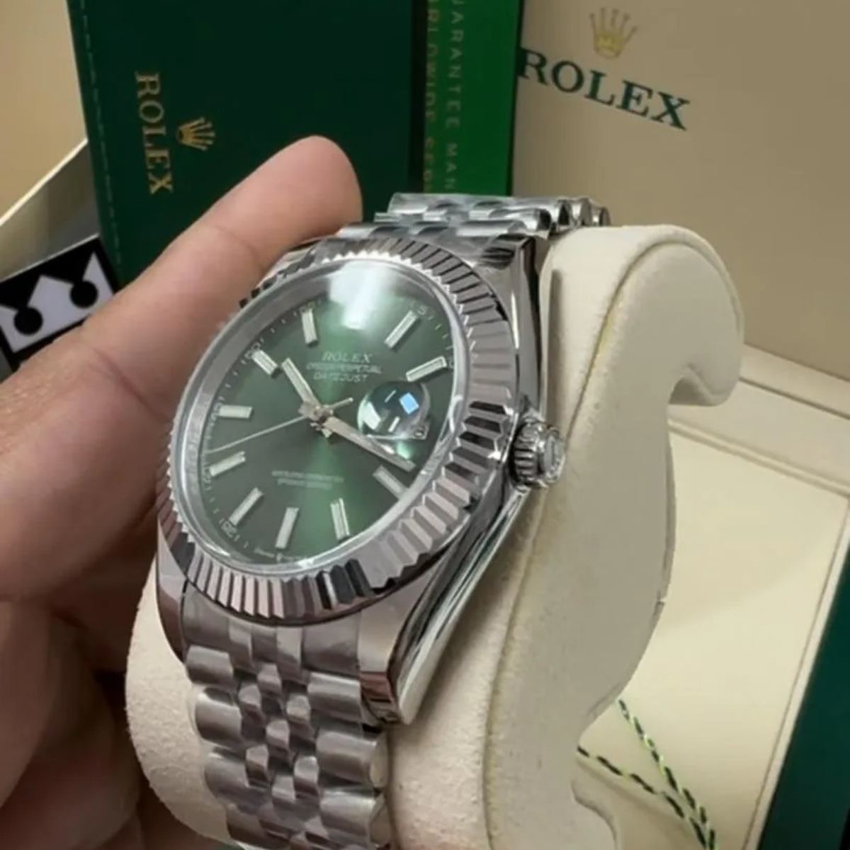RX Datejust 41 – Green Dial