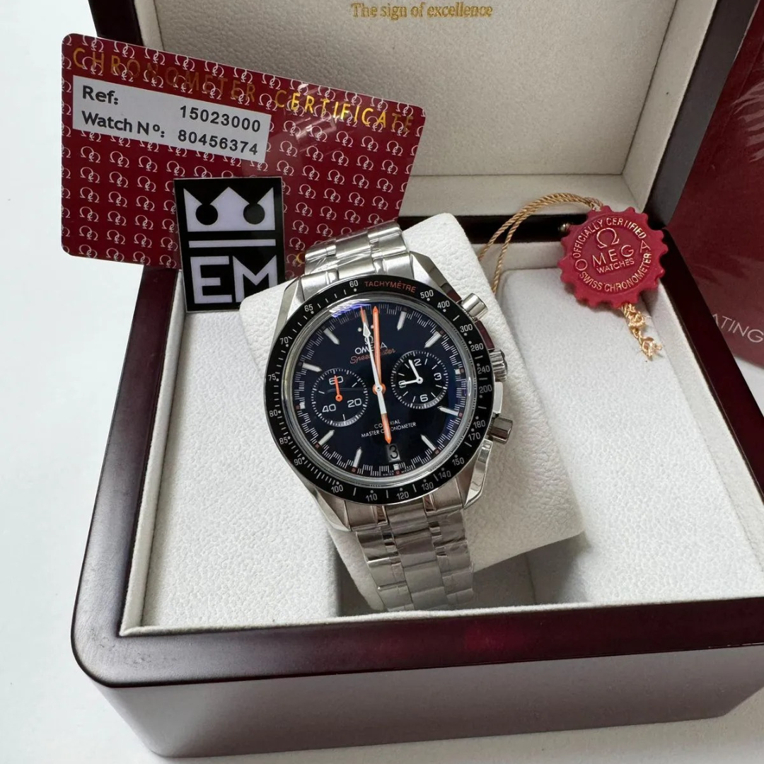 Speedmaster “Co-Axial Master Chronometer” – Black Dial | Stainless Steel Bracelet Omega