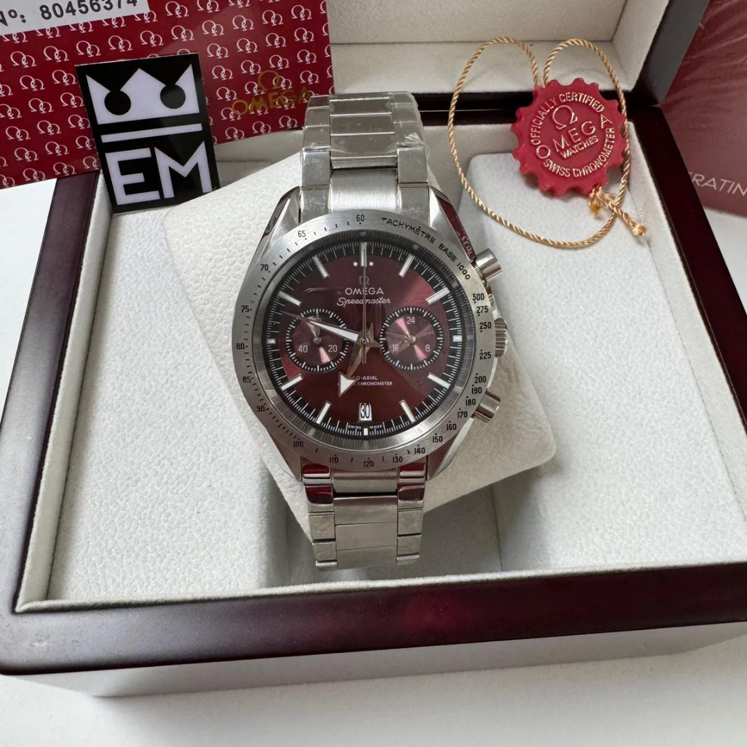 Speedmaster Wine Red Steel Omega