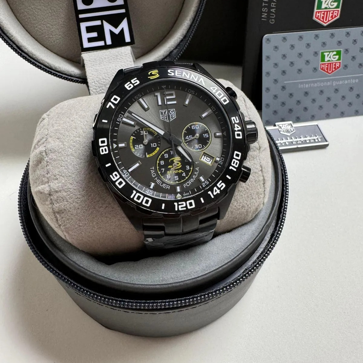 TH  Formula 1 Senna Chronograph Black Gray TAG Heuer