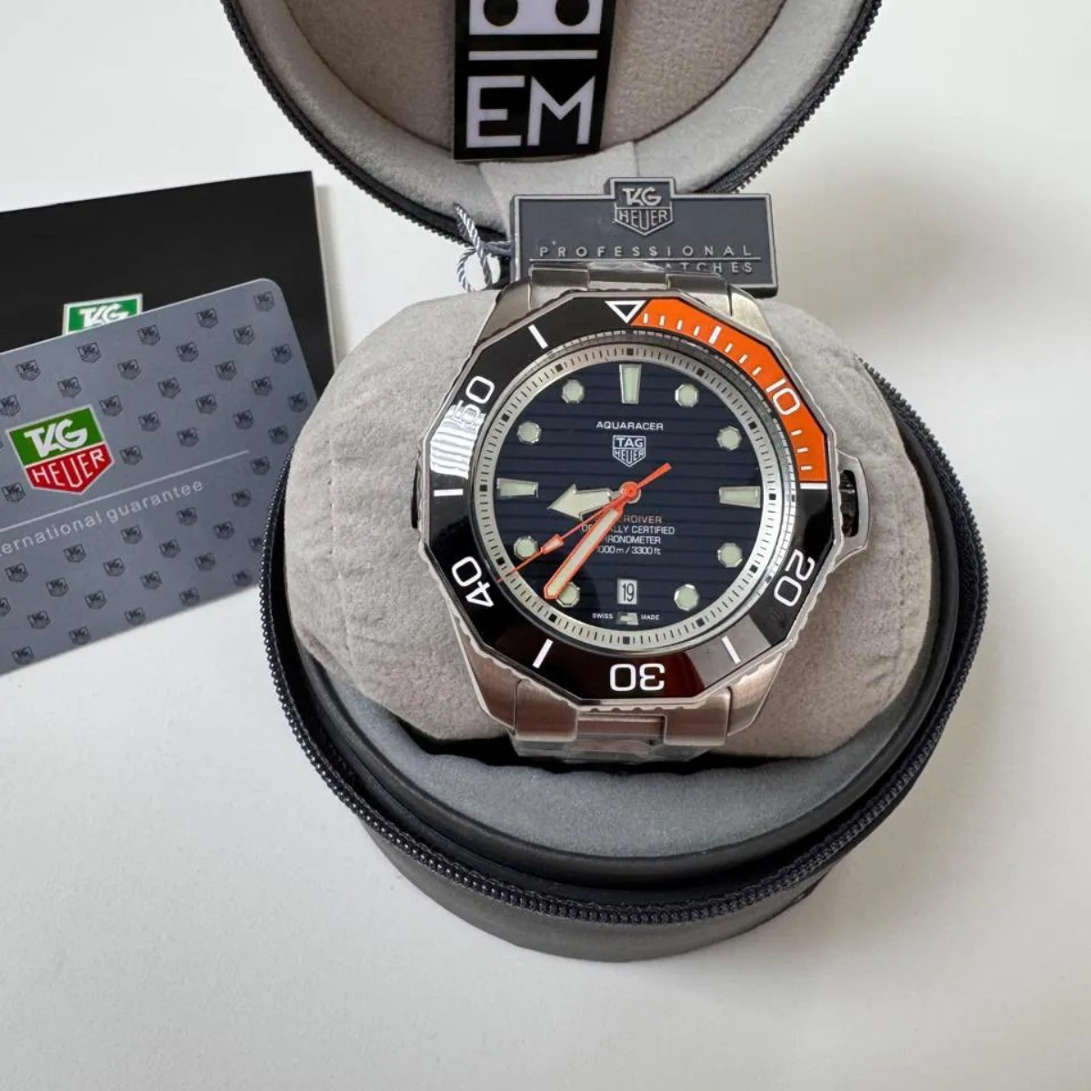 TH Aquaracer – 43 mm – Black Dial – Steel Bracelet TAG Heuer