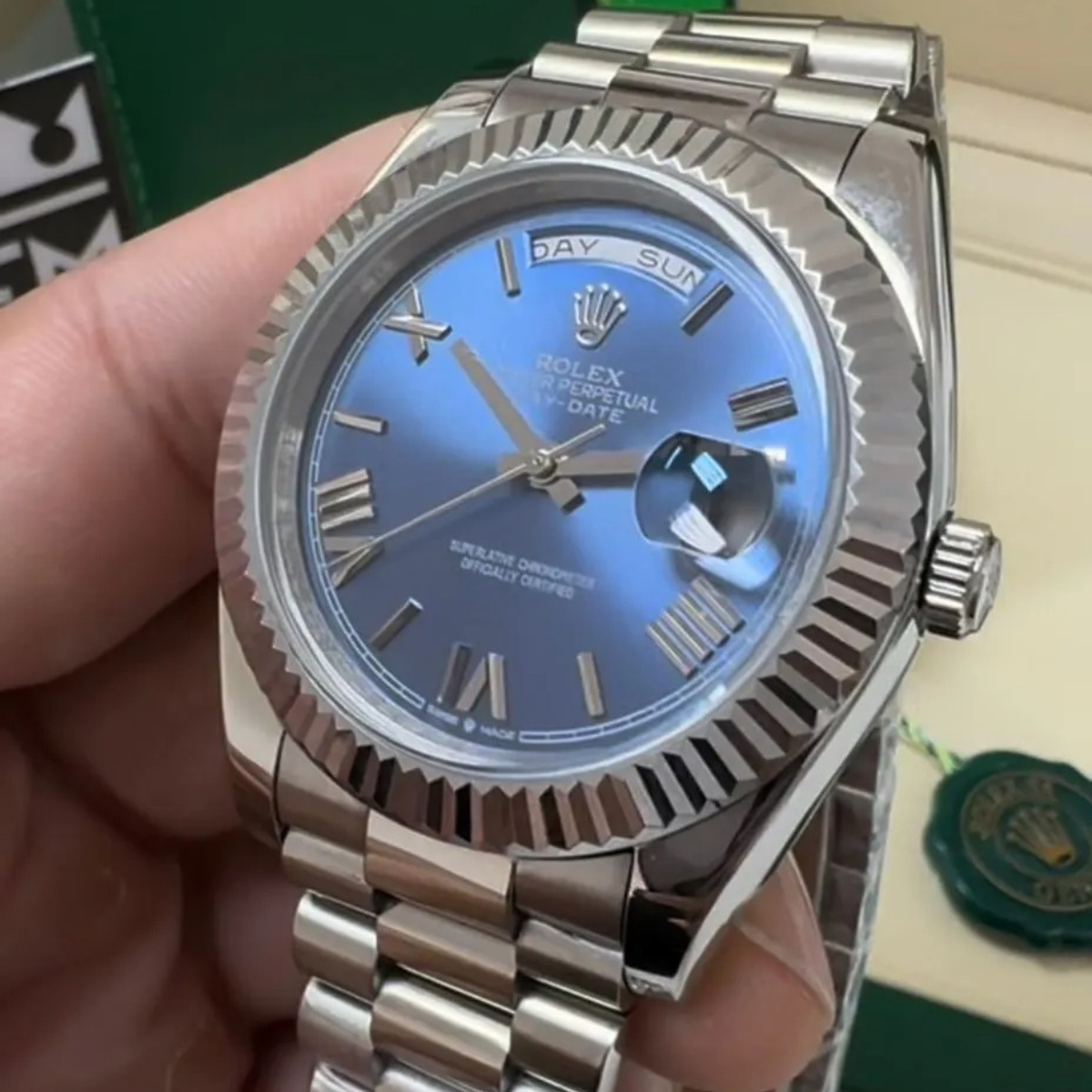 RX Day-Date 40 – Blue Dial
