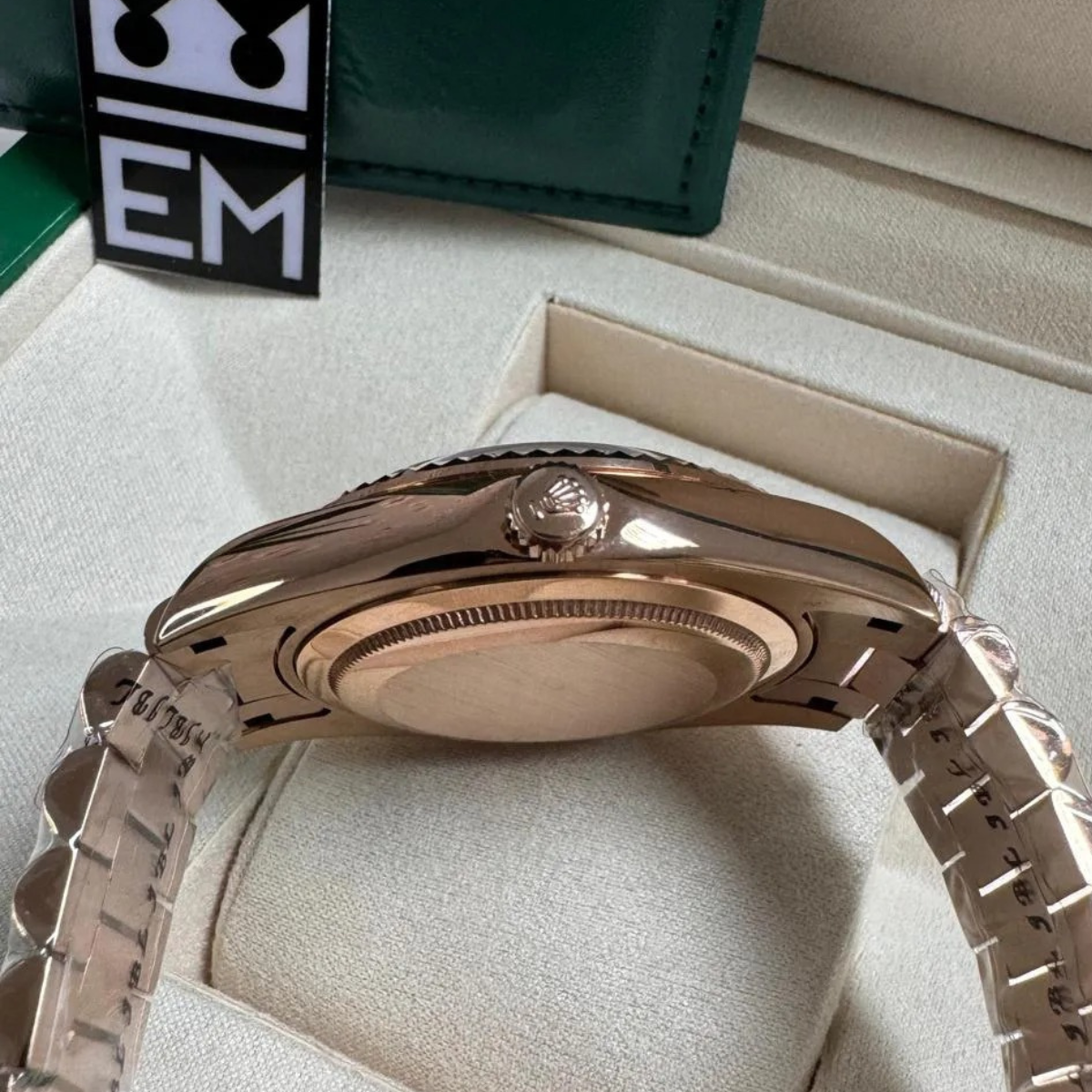 RX Day-Date 40 – Green Dial with Roman Numerals B