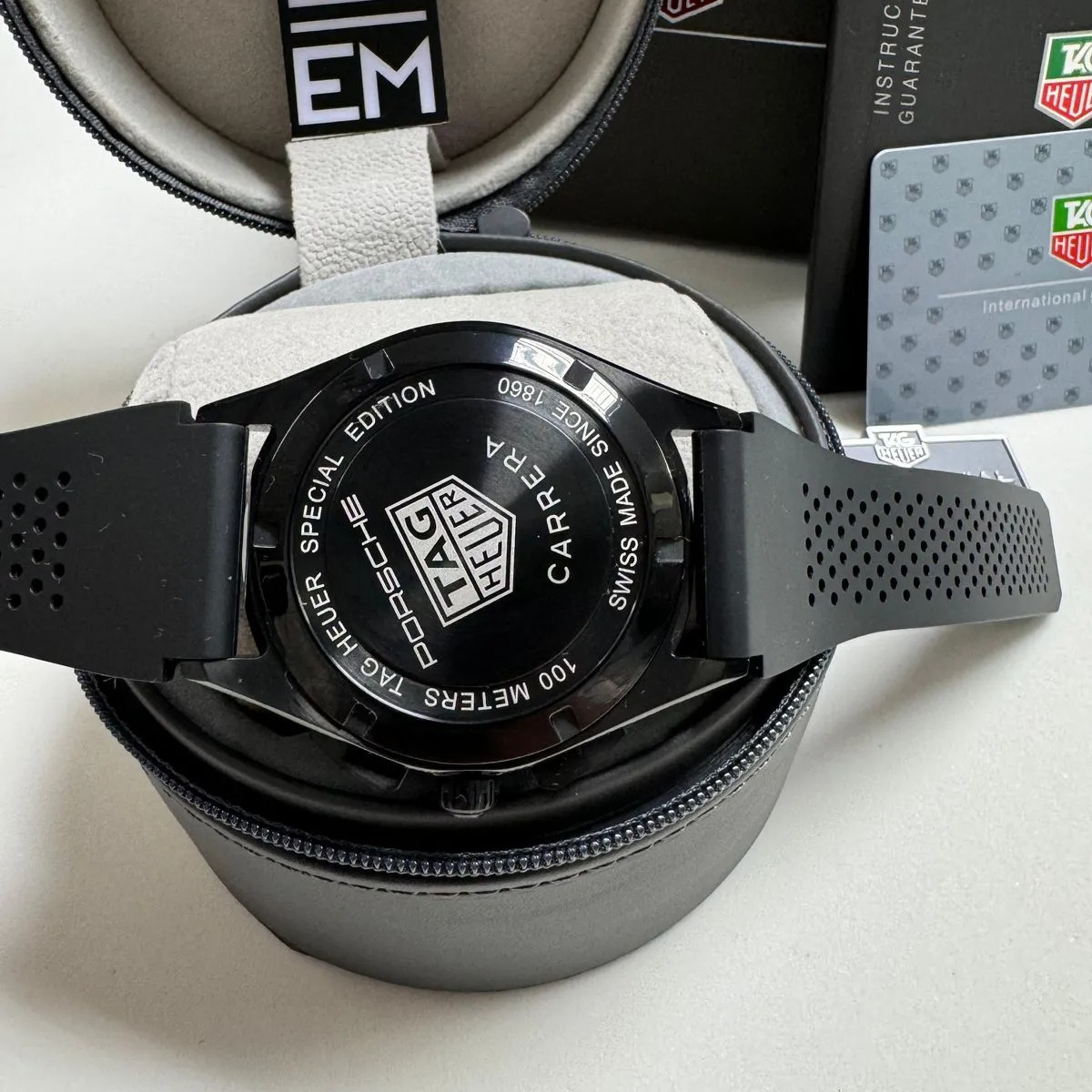 TH Formula 1 Black Chronograph Rubber Strap TAG Heuer