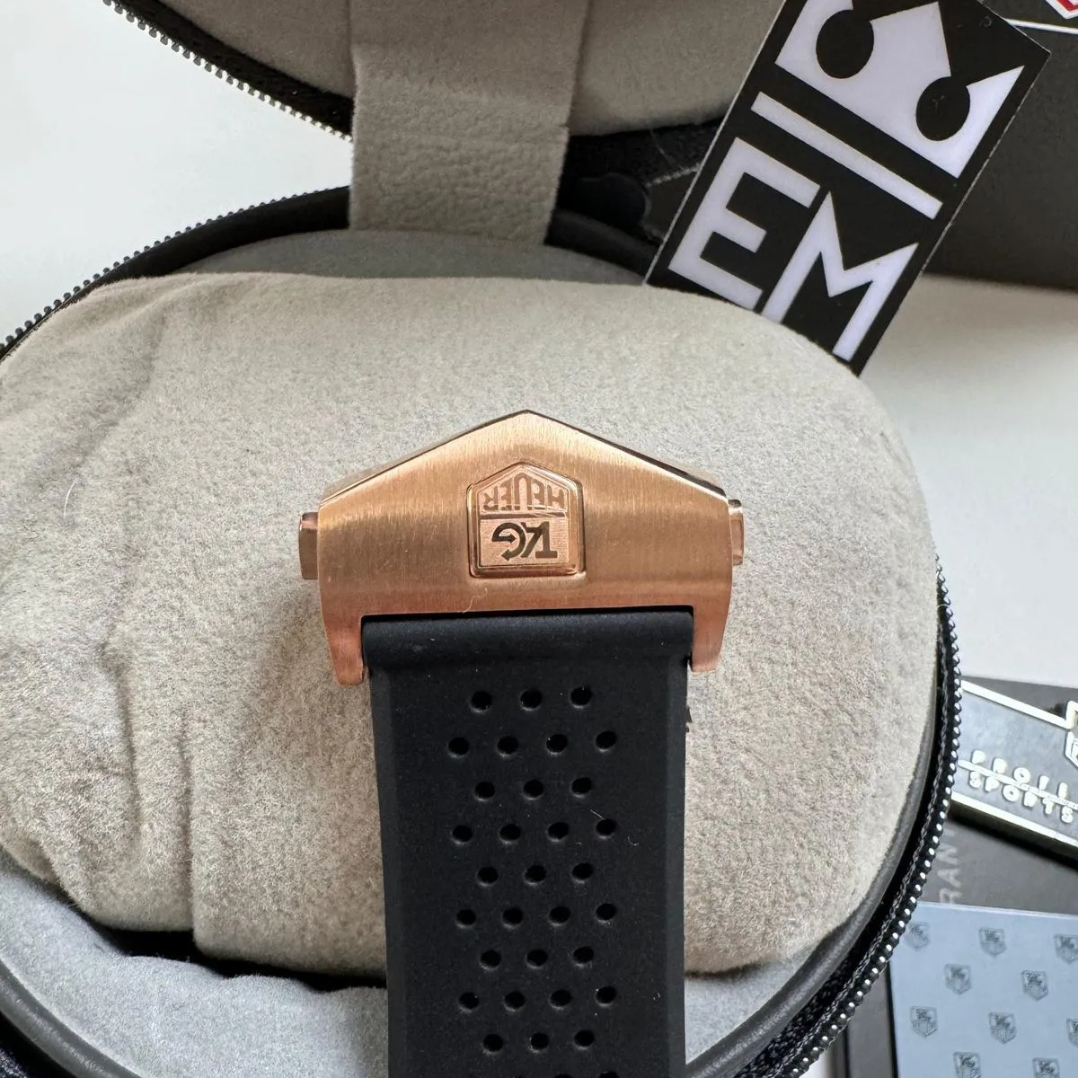TH Carrera Pendulum Rose Gold Automatic TAG Heuer