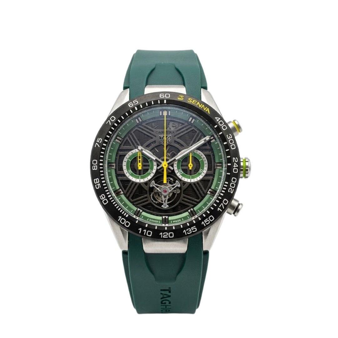 TH Carrera Senna Skeleton Tourbillon – Green Yellow